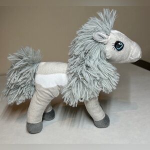 Hairmazing Cloud Gray 9” Horse Plush Stuffed Animal Brushable Mane